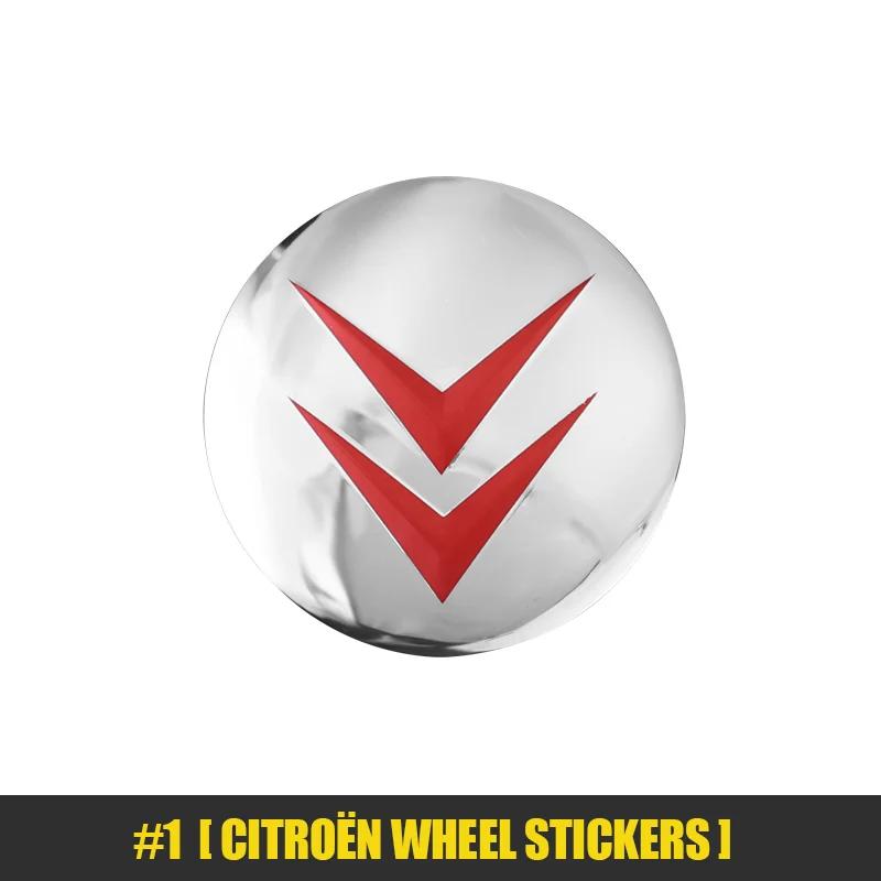 

4Pcs 56mm Car Wheel Stickers Center Hub Cap Car Emblem Badge Decal For Citroen C1 C2 C3 Vts C4 Saxo C4L C5 C6 C8 Xsara Picasso