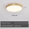 All-Copper Modern LED Ceiling Light: Ultra-Thin Round Fixture for Bedroom, Balcony, and Hallway