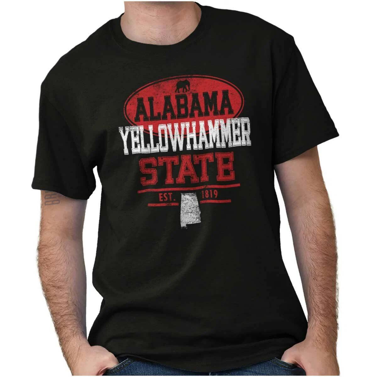 Alabama Yellowhammer State Hometown Gift Womens or Mens Crewneck T Shirt Tee XXXXL