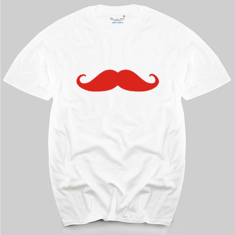 

Casual Tee Shirts Tops Short sleeve tshirt mustache hiphop t shirt funny moustache tshirt beard design t shirts S