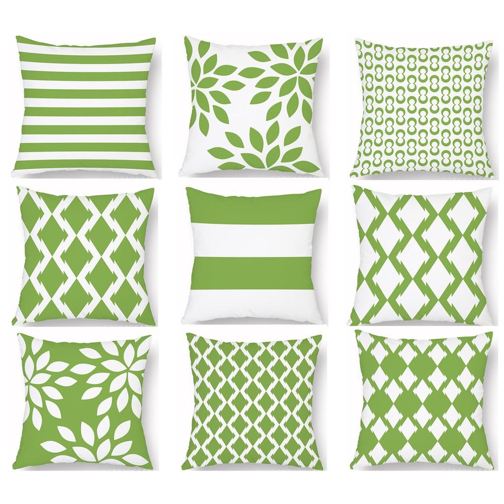 Satın alın Mint Green Geometric Cushion Cover Sofa Pillowcase Home