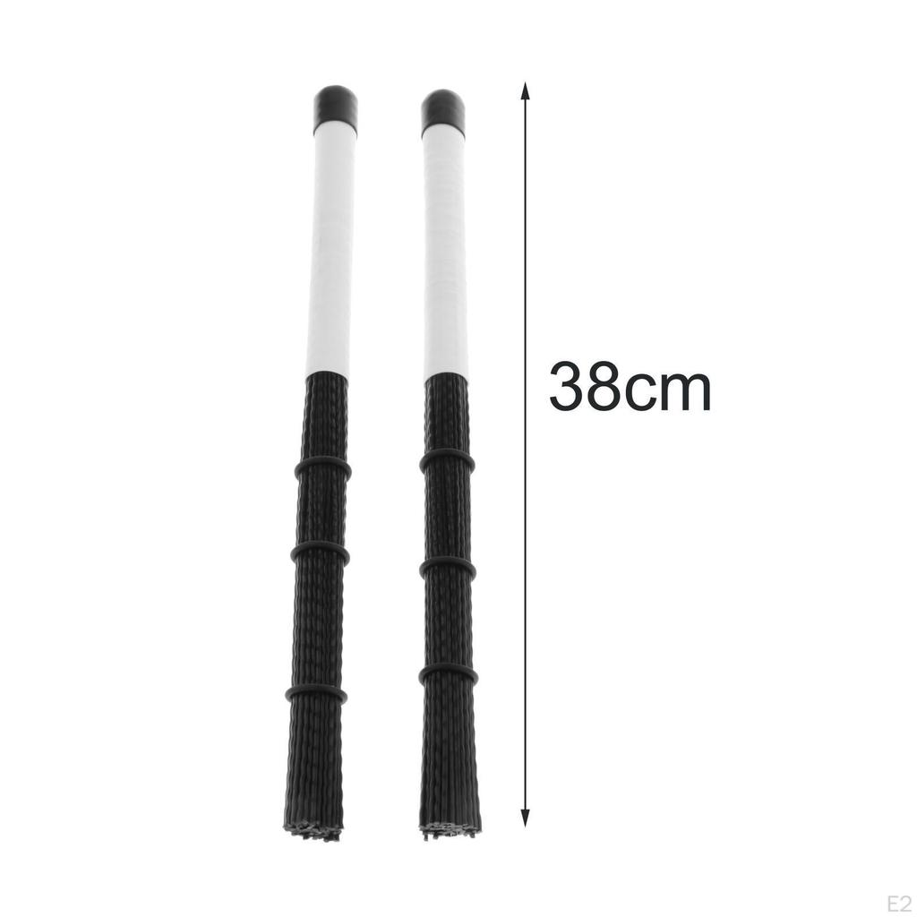 Drum Brush Retractable Nylon Sticks Percussion Drumsticks Musical Instrument Accessories with