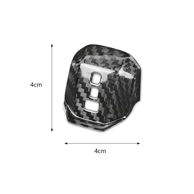 NUOVO-Adesivo in Vera Fibra di Carbonio Copertura Pomello Cambio Auto Accessori Per VW Golf 8 MK8 2021-2023