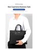 Men's Large Capacity Polyester Business Laptop Handbag: Casual Shoulder or Crossbody Briefcase