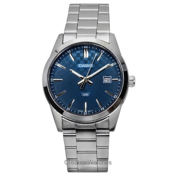 Refurbished Casio Standard Analog Stainless Steel Blue Dial Quartz MTP-VD03D-2A2 Men s Watch