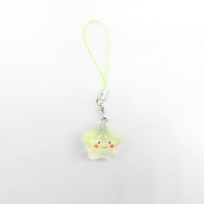 Smiling Star Macaron Cartoon Phone Charm - Cute & Colorful