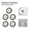 3inch Wire Wheel Brushes for Drill 5PCS Wire Brushes for Rust Paint Dust Removal Metal Wood For Cleaning Surfaces