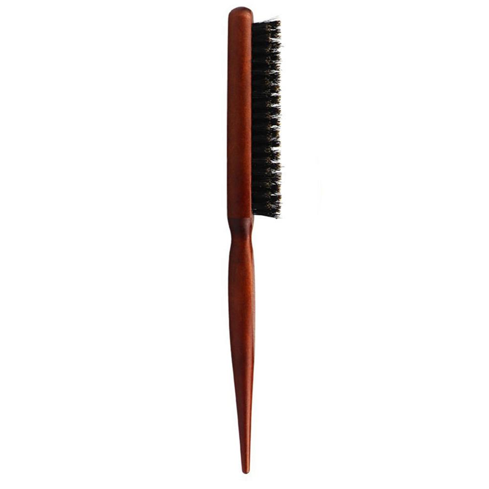 1PC Of Wooden Mouse Tail Comb Tear Comb For Hair Segmentation For edge Control Combing Back Smoothing And Fluffiness