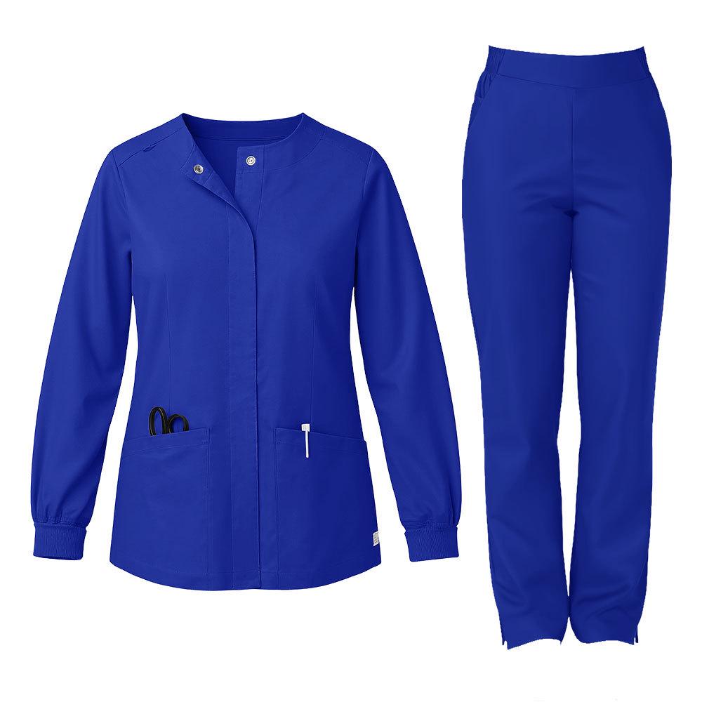 Long Sleeve Round Neck Unisex Scrub Suit