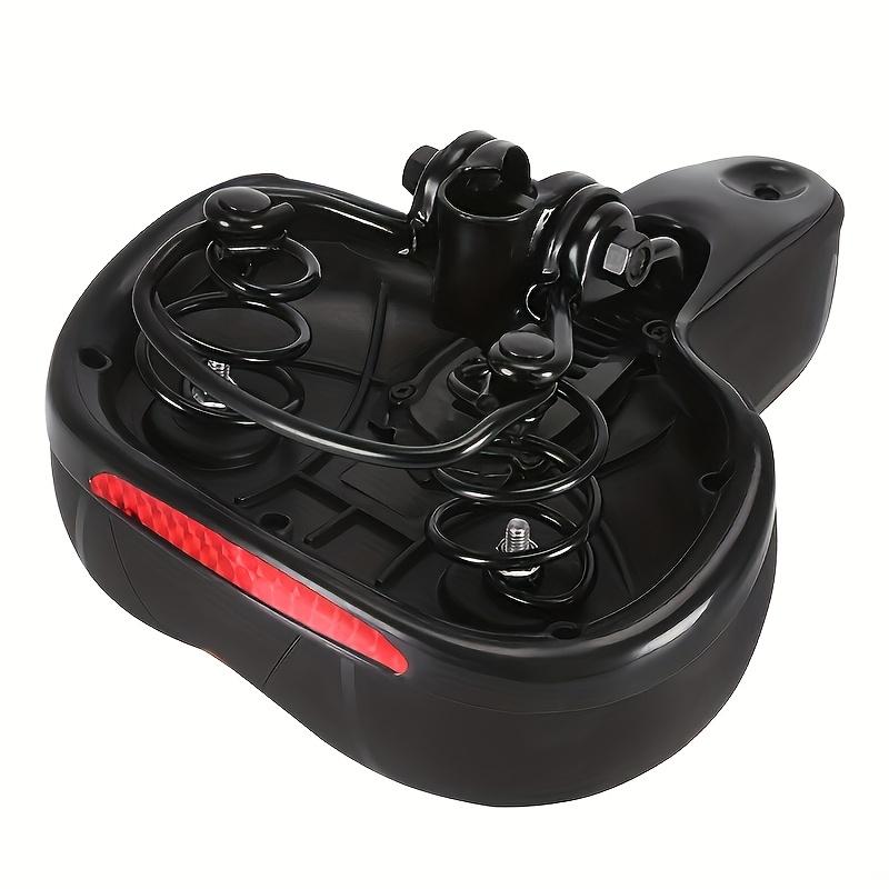 Bike Seat Bicycle Saddle with Taillight Mountain Cushion Bicycle Big Butt Widened Soft Saddle Comfortable Seat Bike Accessories