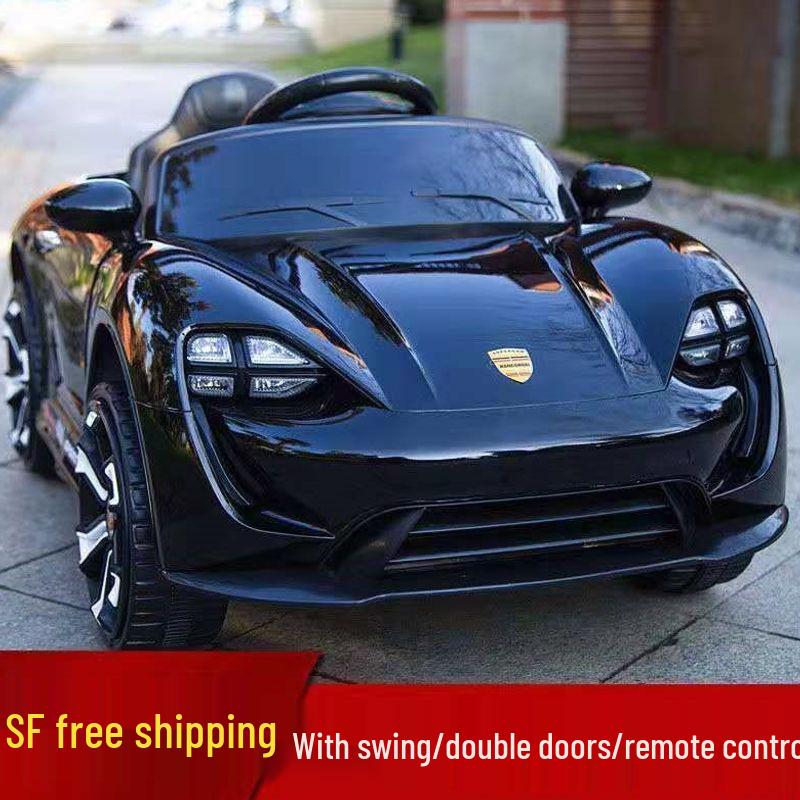Rechargeable Electric Ride-On Car for Children 1-5, Four-Wheel Drive with Remote Control, Fits One Child.