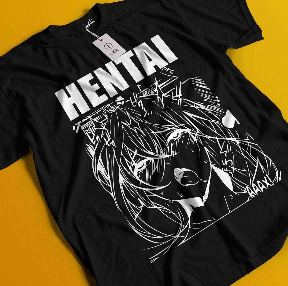 

Аниме футболка в стиле этти, японская графическая футболка, манга вайфу каваии, унисекс футболка 2XL