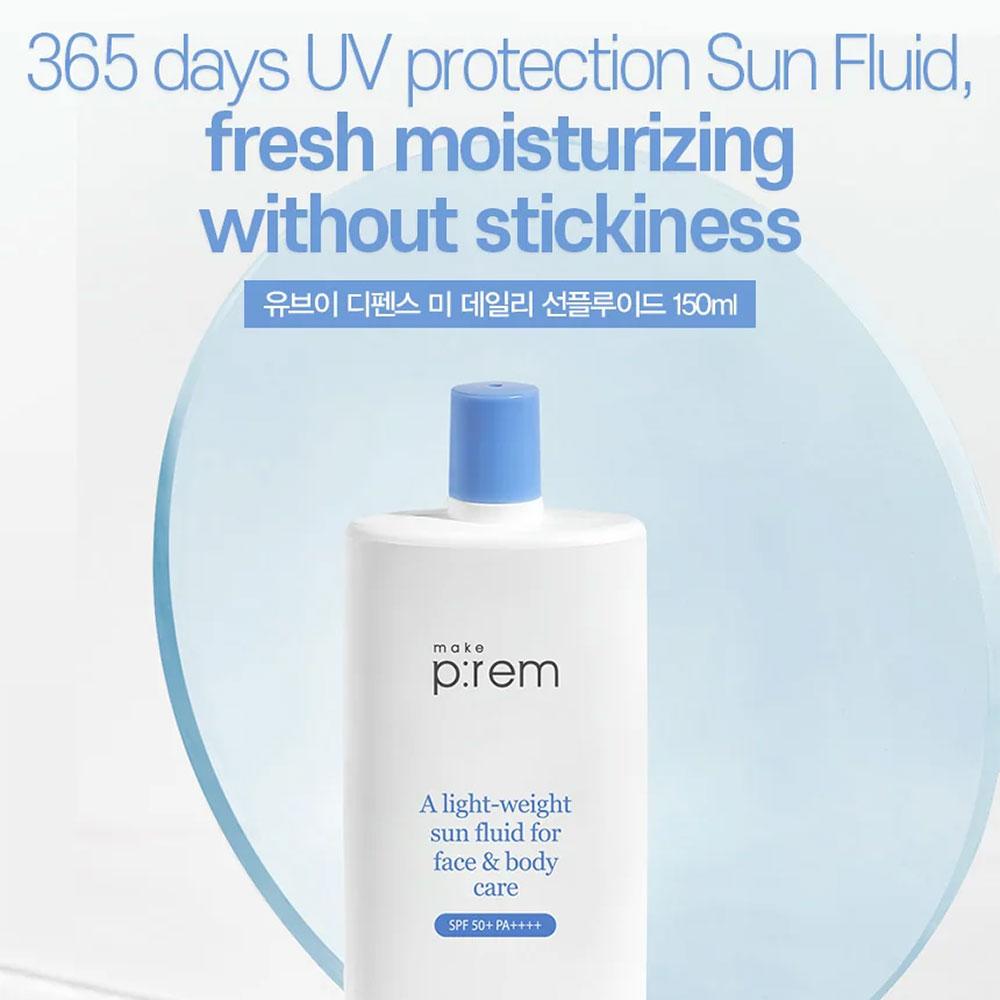 Make P:REM UV Defense Me Daily Sun Fluid 150ml (SPF50 +)