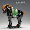 1pcs Trio-colored glazed pottery of the Tang Dynasty Ceramic souvenirs horse Craft Gifts living room decoration Home decorations