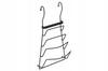 Black Basket for Lids, Stand, Holder, Organizer for Railing, Loft Stand