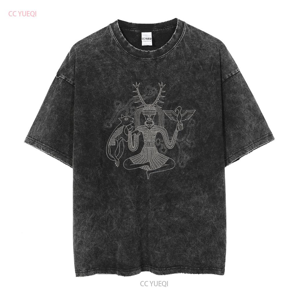 Omezené NWT Heilung Cernunina Futha Lidová Hudba Retro Logo Tričko S 4XL dlouhý nebo krátký rukáv vintage Vyprané Unisex Pohodlné