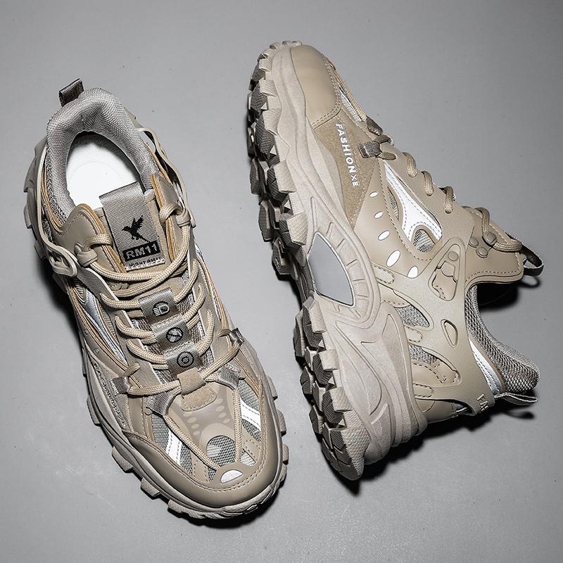 Jesienne Męskie Buty Modne Grube Trampki Zwiększające Wzrost Codzienne Buty Męskie Treningowe Buty Sportowe Duże Rozmiary 39-46