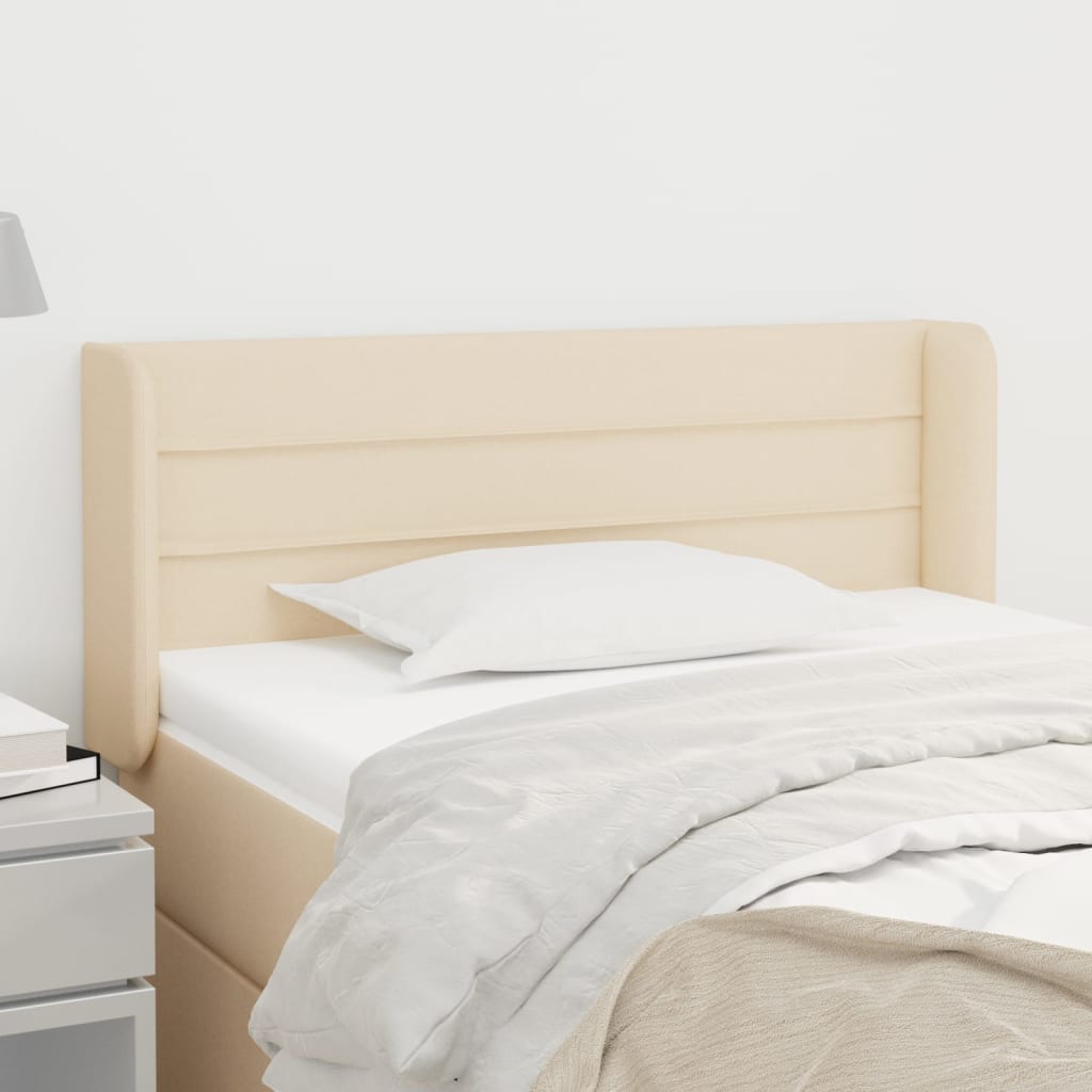 Vidaxl Wingback Headboard, Cream, 83X16X78/88 Cm, Fabric