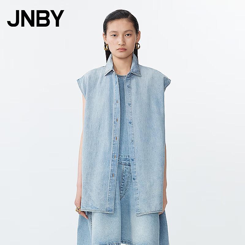 JNBY Women s Sleeveless Denim Shirt L