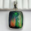 23 Ct Natural Opal Cushion Cut 925 Sterling Silver Certified Gemstone Necklace