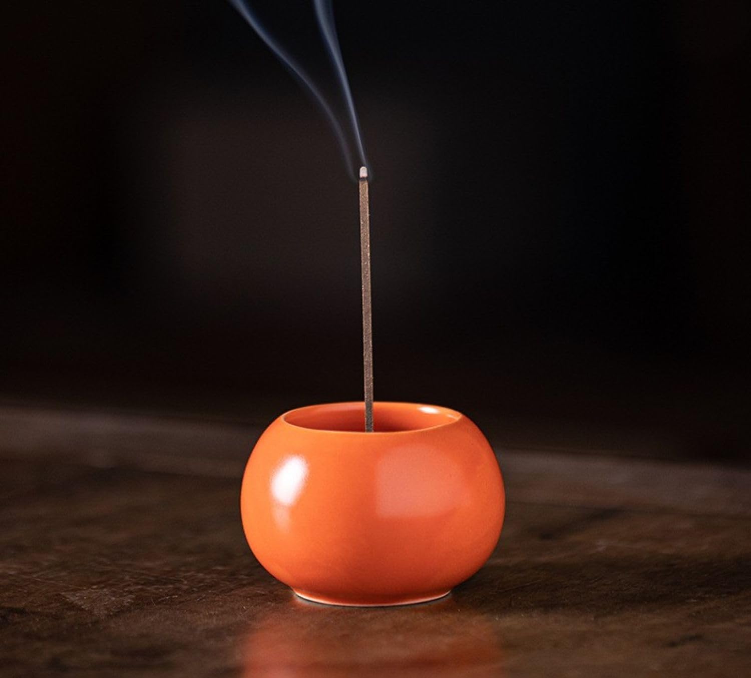 

Crystal Craft Incense Holder, Stylish Ceramic Incense Stick Holder [Orange]