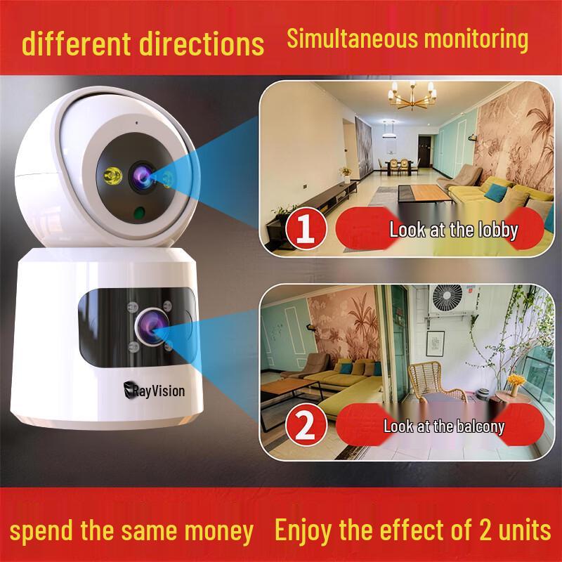 Leiweishi 4G Wireless Dual-Lens Security Camera CN plug (adapter included)