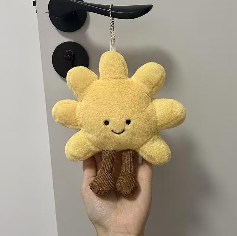 

Мультяшный плюшевый брелок-подвеска в виде подсолнуха - Милый кулон в виде солнца, мягкая игрушка-шарм 15cm (0.03kg)