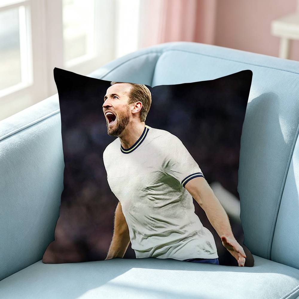 The British Empire Star HHarry Kane Pillow Case Square DoubleSided Sofa Cushion Cover Bedroom Bedside Pillow