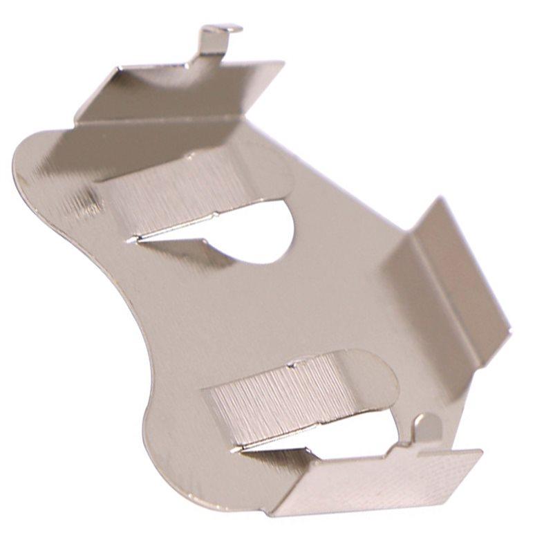 ABBP-Pounding CR2032 Coin Cell Retainer, Battery Holder In Nickel-Plated Phosphor Bronze