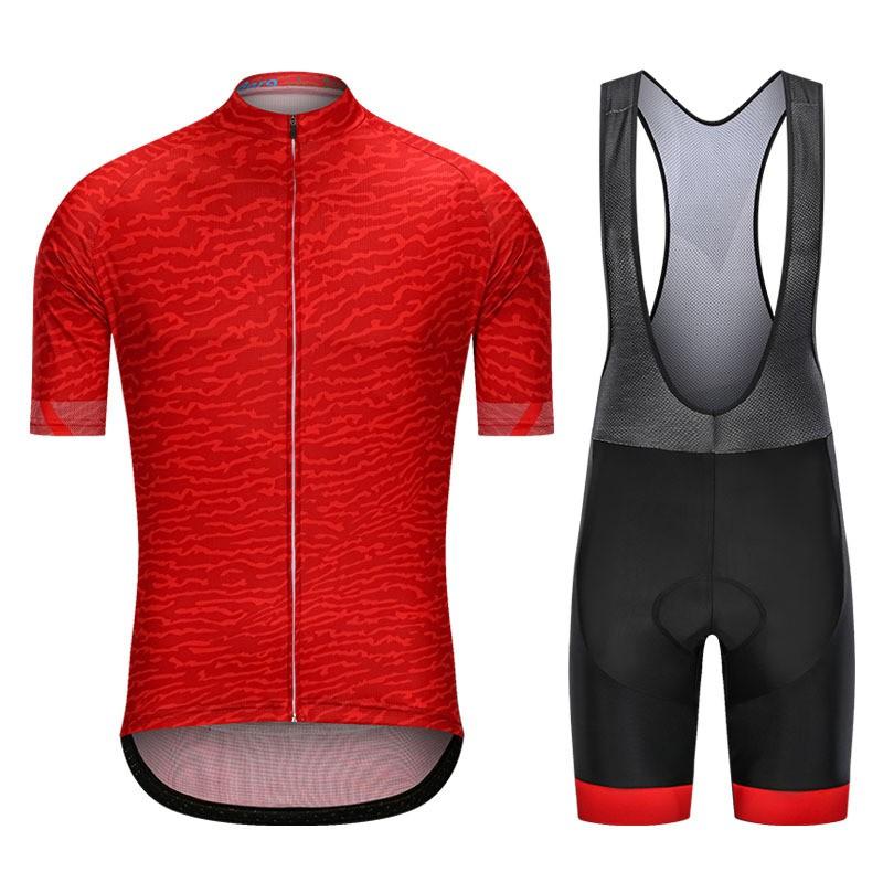 Men Women Cycling Jersey Bib Shorts Set Breathable Mountain Road Bike Outfit