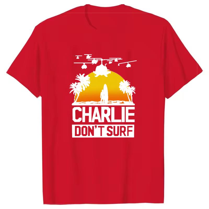 

Футболка Charlie Dont Surf Мужская Апокалипсис Сегодня Фильм Кино Мужская Футболка Модная Футболка S