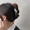 Korea Acetate Tulip Flowers Hair Claw Clip for Women Luxury Big Hair Clip Girl Large Leopard Hair Grab Acrylic Hairpins Gifts