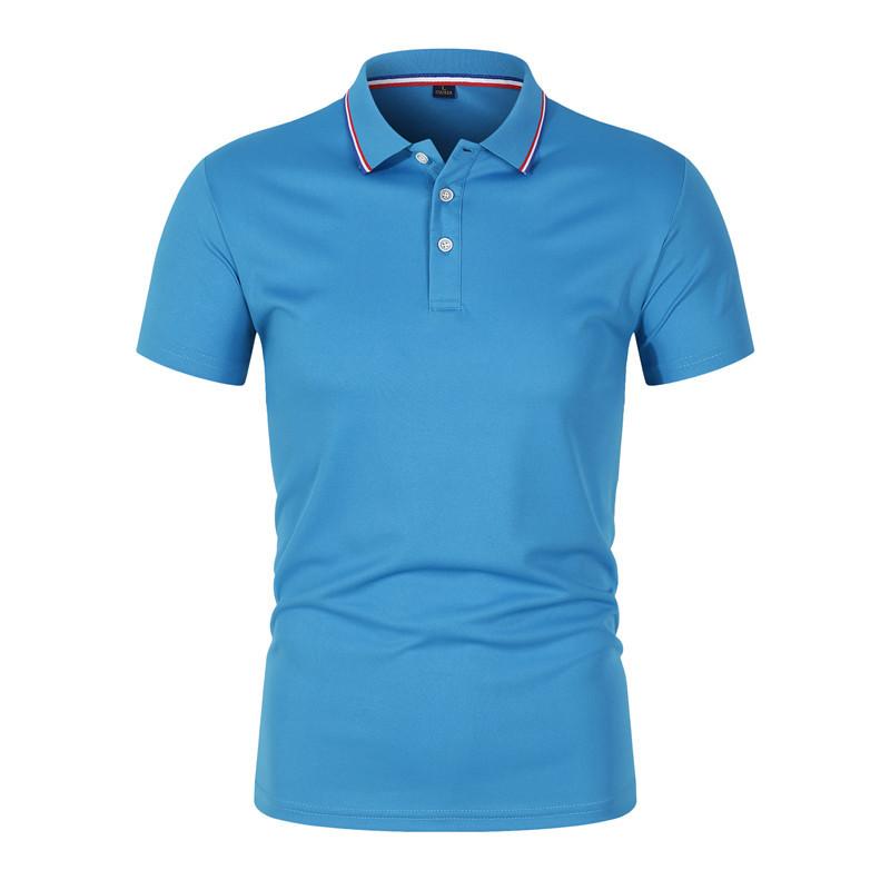 Men's Summer Casual Breathable Comfortable Polo Shirt Men's Solid Color High Quality Short Sleeve T-Shirt