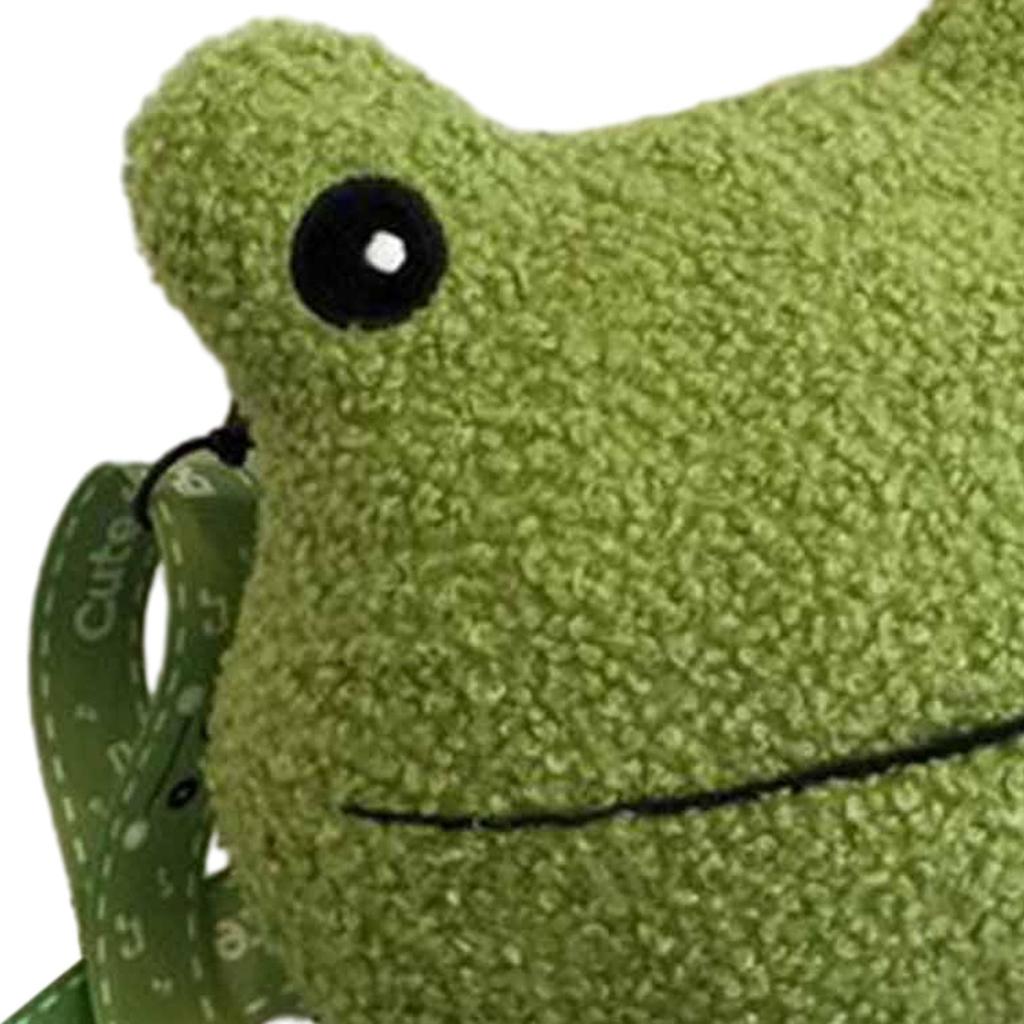 Plush Shoulder Bag Animal Shape Frog Crossbody Bag for Walking Party Girls
