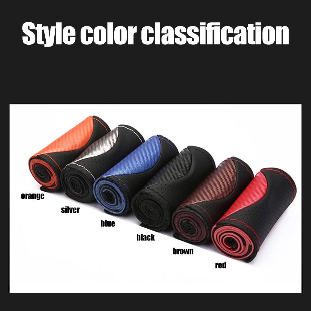 

Hand Stitched Microfibre Leather Car Steering Wheel Cover for For all Cars