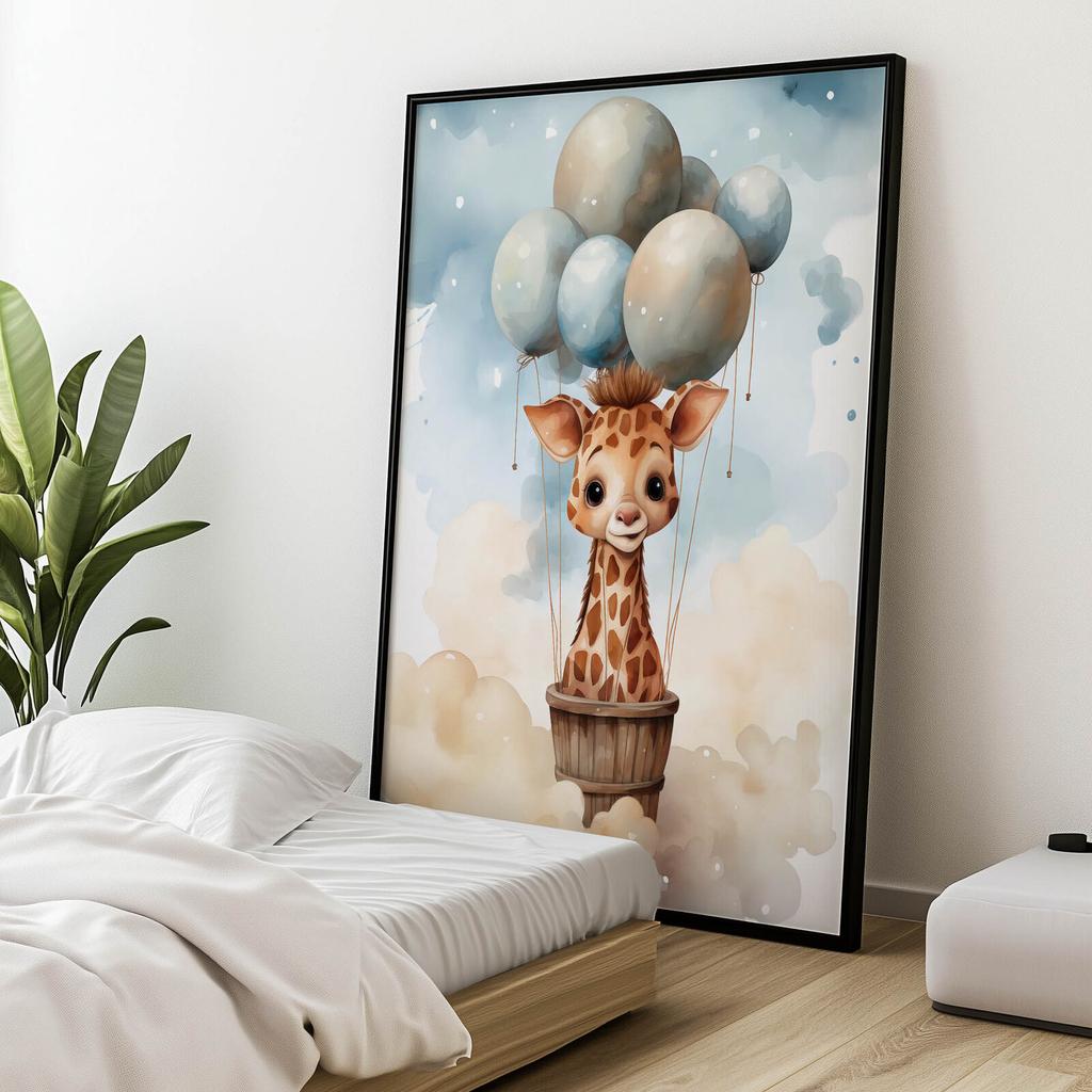 Balloon Dreamland Balloon Dreamland, 30X40 Cm, White Wooden Frame, 230 Gsm Matte Paper