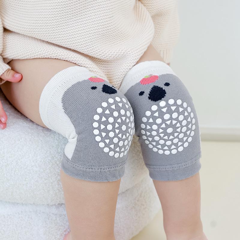 Prodyšné, protiskluzové dětské chrániče kolen a loktů pro batolata - vysoká elasticita, tenká gelová ochrana na jaro a léto