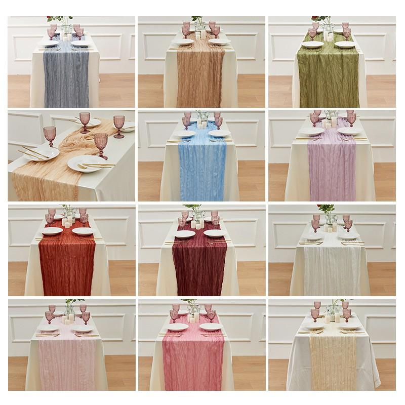 Sheer Voile Table Runner Wedding Birthday Party Decor