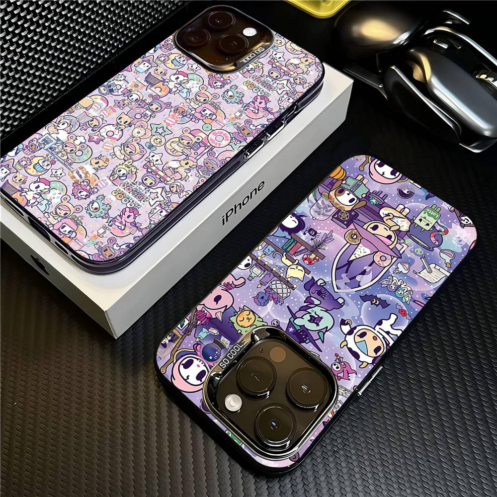 Japan Cute T-Tokidoki Phone Case For IPhone 16 15 14 13 12 11 Pro Max 17 Plus Colorful Cover