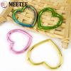 Meetee 5-20Pcs Metal O Ring Buckles Webbing Belt Clasp Dog Collar Connector Hanger Heart Loop Hooks DIY Hardware Accessories