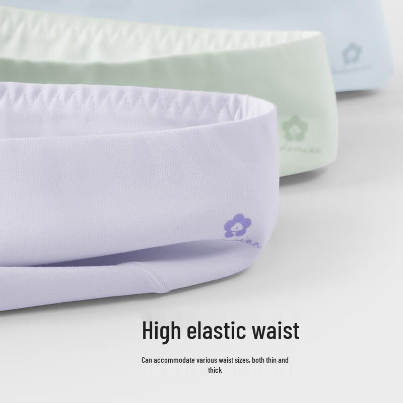 Duoduo Cotton Women's High-Waist Tummy Control 4-Pack Panties