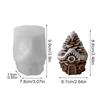 Candle Mold Christmas Pine Cone House Candle Making Mould Handmade Soap Mould For Epoxy Resin Plaster Soap Party Planners Art