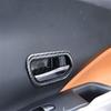 Carbon Fiber pattern Inner Door Handle Bowl Cover Trim For Nissan Kicks 2018-24
