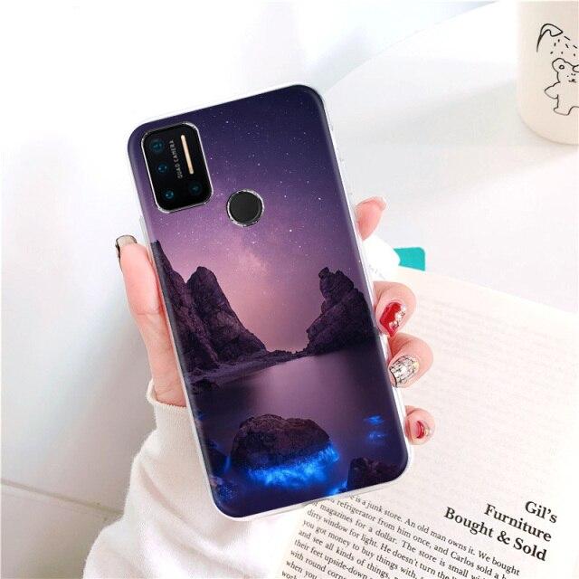 Compre Para Tecno Spark 6 GO Caixa Choque à prova de choque Capa traseira  TPU de silicone macio para Tecno Spark 6 Go Phone Case Spark6 GO Case Cute  Cat Capa barato —