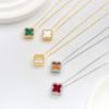 Elegant Openwork Four-leaf Clover Necklace - Women's High-end Pendant