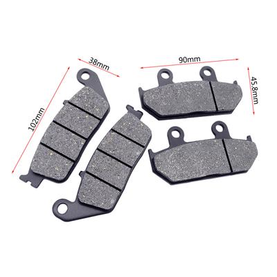 1 Paar Motorrad-Bremsbeläge vorne und hinten Bremsscheibe für Honda GL1500 Goldwing 1998–2000 VFR750F GL 1500 A Aspencade Interstate