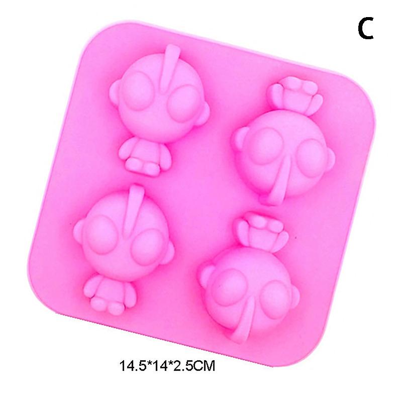 Cartoon Silicone Mold Baking Chocolate Soap Mould Cute Animal Cake Decorating Tool Cupcake Topper Kitchen Party Supply Gift