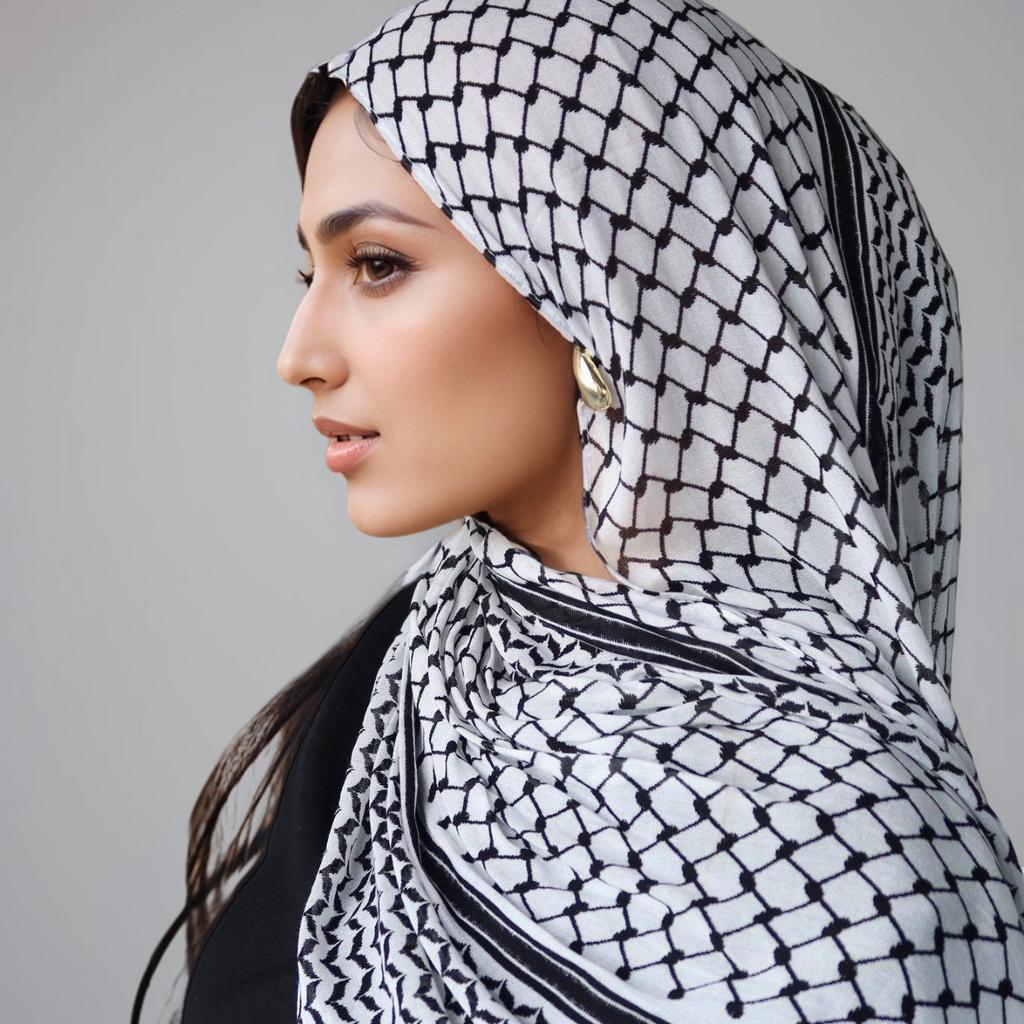 Luxury Plaid Print Jersey Hijab Scarf Long Muslim Shawl Plain Soft Turban Tie Head Wraps For Women Africa Headband 70x180cm