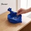 Creative Gift for Christmas 3D Printed Bag Shaped Storage Tray, Pleated Catchall Bowl Candy, Festival Desktop Ornament Festive Table Centerpiece