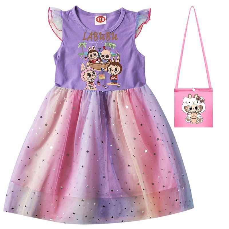 Summer Girls'  Dress, Children's Chiffon Dress, Festival Performance Dress